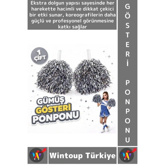 #Ponpon Hafif Esnek Okul Yıl Sonu Gösteri Etkinlik Tören Spor Dans Şık Ekstra Dolgun Ponpon 1 Çift