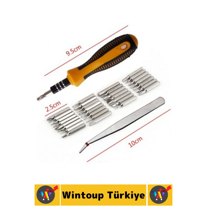 #TornavidaSeti Kompakt Telefon Laptop Saat Gözlük Elektronik Tamirat Mini Tornavida Seti 32 Parça
