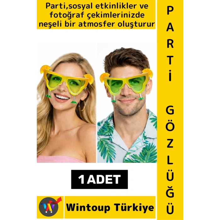 #PartiGözlüğü Unisex Eğlenceli Doğum Günü Balo Fotoğraf Çekimi Plaj Canlı Renk Çok Şık Parti Gözlüğü
