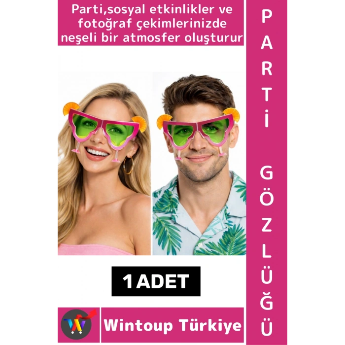 #PartiGözlüğü Unisex Eğlenceli Doğum Günü Balo Fotoğraf Çekimi Plaj Canlı Renk Çok Şık Parti Gözlüğü