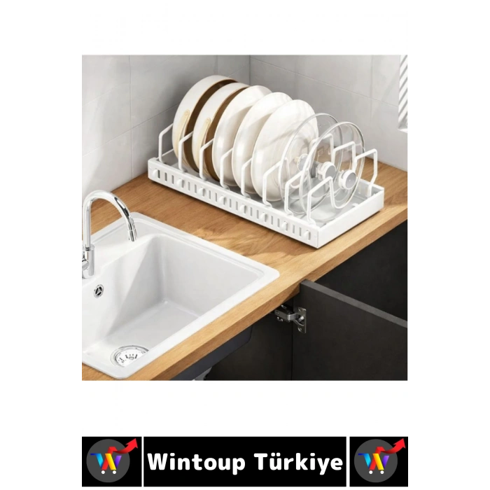 #MutfakOrganizer Montajsız Mutfak Tezgah Dolap Düzenleyici Teleskopik Raylı Tava Tencere Organizeri