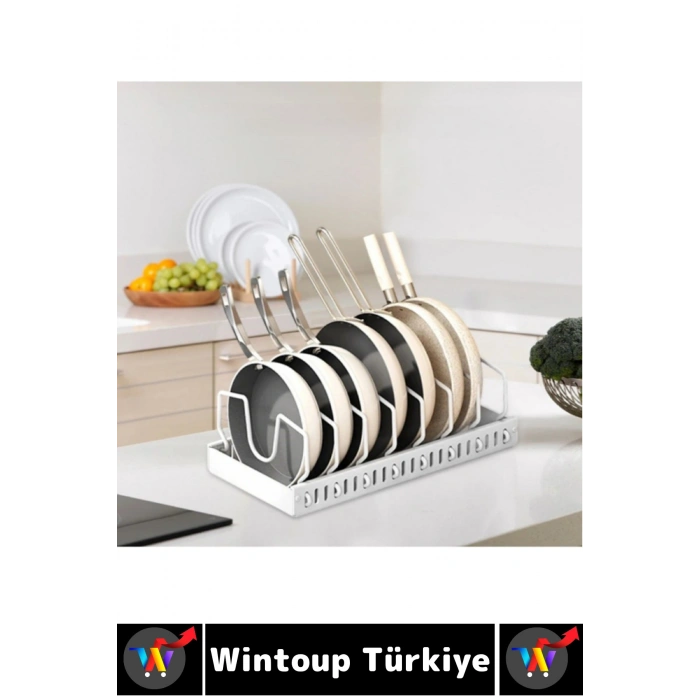#MutfakOrganizer Montajsız Mutfak Tezgah Dolap Düzenleyici Teleskopik Raylı Tava Tencere Organizeri