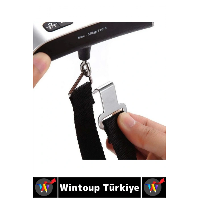 #BagajTartısı Kompakt Seyahat Bavul Ağırlık El Kantarı Dijital LCD Ekran Bagaj Tartısı 50 Kg 2 Adet
