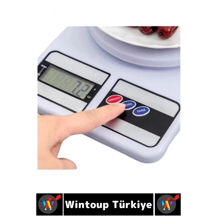 #MutfakTartısı Ekstra Hassasiyet Terazi Aşırı Yük Göstergesi LCD Ekran Mutfak Tartısı 10 Kg 2 Adet