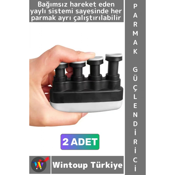 #ElYayı Fizyoterapi Müzisyen Gitar Piyano Parmak El Bilek Güçlendirici Yaylı Egzersiz Aleti 2 Adet