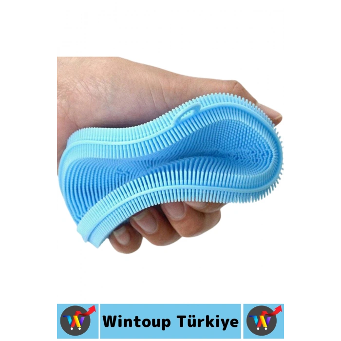 #BulaşıkSüngeri Tezgah Sebze Meyve Temizliği Tükenmez Yumuşak Silikon Bulaşık Yıkama Süngeri 4 Adet