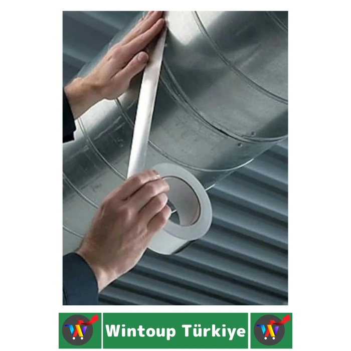 #FolyoBant Suya Isıya Dayanıklı Soba Boru Tamir Yama Güçlü Alüminyum Yanmaz Folyo Bant 20 Metre