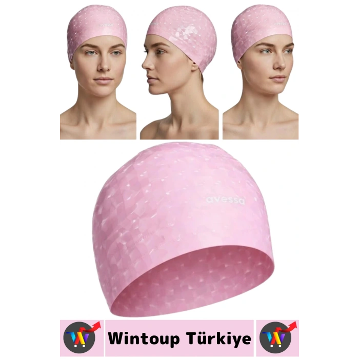 #Bone Konforlu Esnek Yumuşak Havuz Deniz Yüzme Kaygan İç Yüzey Çok Şık Kulağa Su Geçirmez Saç Bonesi