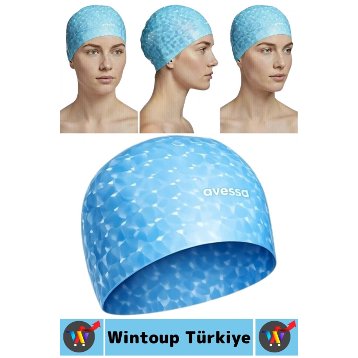 #Bone Konforlu Esnek Yumuşak Havuz Deniz Yüzme Kaygan İç Yüzey Çok Şık Kulağa Su Geçirmez Saç Bonesi