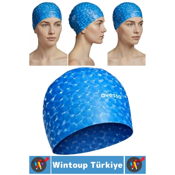 #Bone Konforlu Esnek Yumuşak Havuz Deniz Yüzme Kaygan İç Yüzey Çok Şık Kulağa Su Geçirmez Saç Bonesi