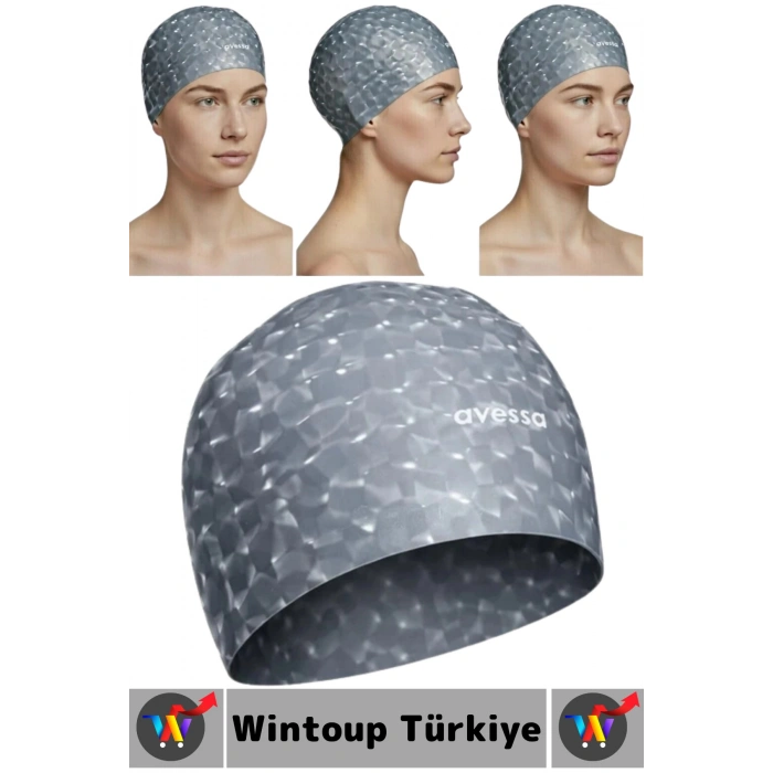 #Bone Konforlu Esnek Yumuşak Havuz Deniz Yüzme Kaygan İç Yüzey Çok Şık Kulağa Su Geçirmez Saç Bonesi