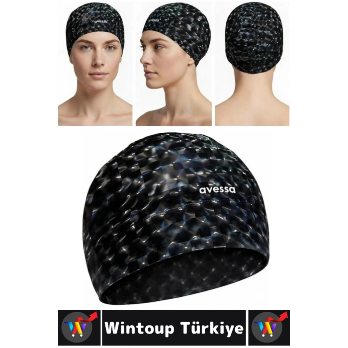 #Bone Konforlu Esnek Yumuşak Havuz Deniz Yüzme Kaygan İç Yüzey Çok Şık Kulağa Su Geçirmez Saç Bonesi