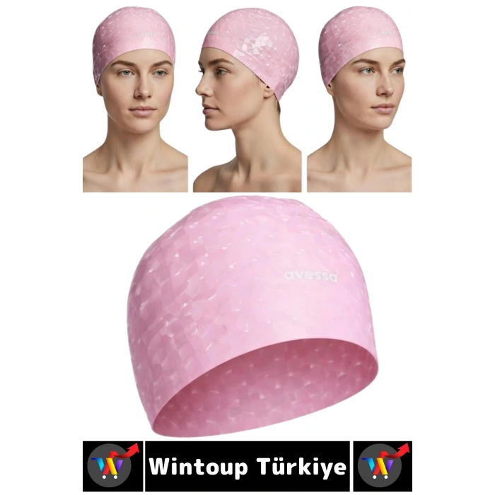 #Bone Konforlu Esnek Yumuşak Havuz Deniz Yüzme Kaygan İç Yüzey Şık Su Geçirmez Saç Bonesi İkili SET