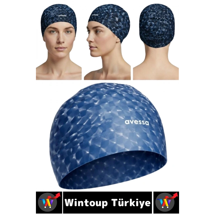 #Bone Konforlu Esnek Yumuşak Havuz Deniz Yüzme Kaygan İç Yüzey Şık Su Geçirmez Saç Bonesi İkili SET