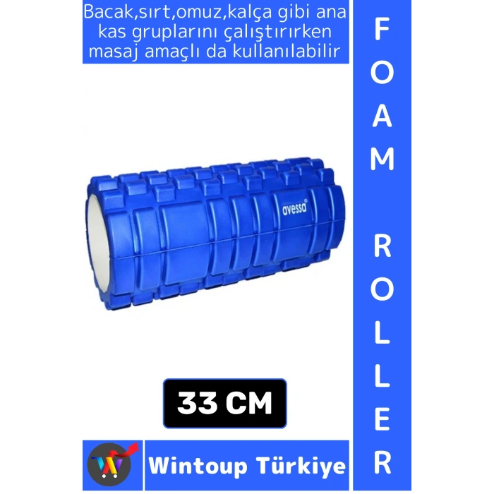 #FoamRoller Spor Fitness Egzersiz Pilates Yoga Masaj Esneme Bacak Sırt Bel Omuz Kalça Foam Roller