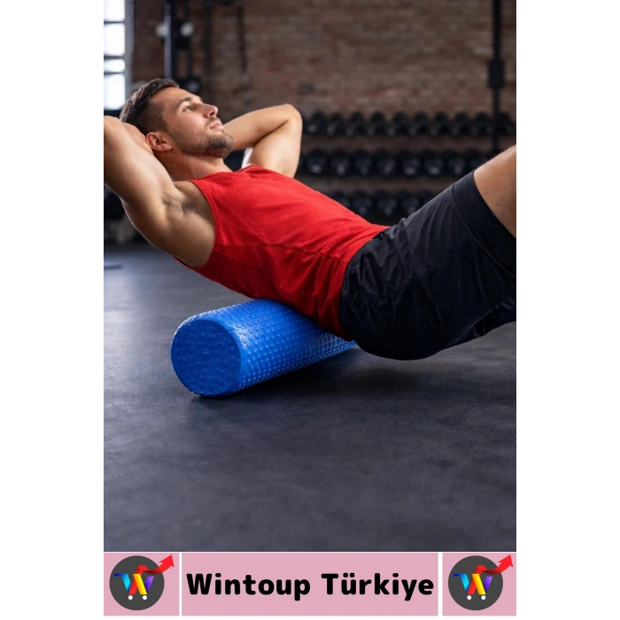 #FoamRoller Spor Fitness Egzersiz Pilates Yoga Esneme Bacak Sırt Omuz Kalça Masajlı Uzun Foam Roller