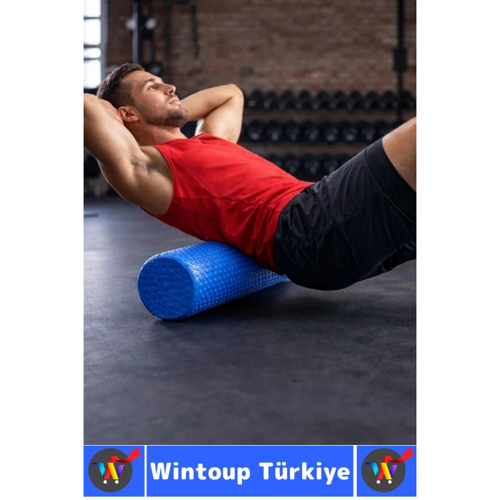 #FoamRoller Spor Fitness Egzersiz Pilates Yoga Esneme Bacak Sırt Omuz Kalça Masajlı Uzun Foam Roller