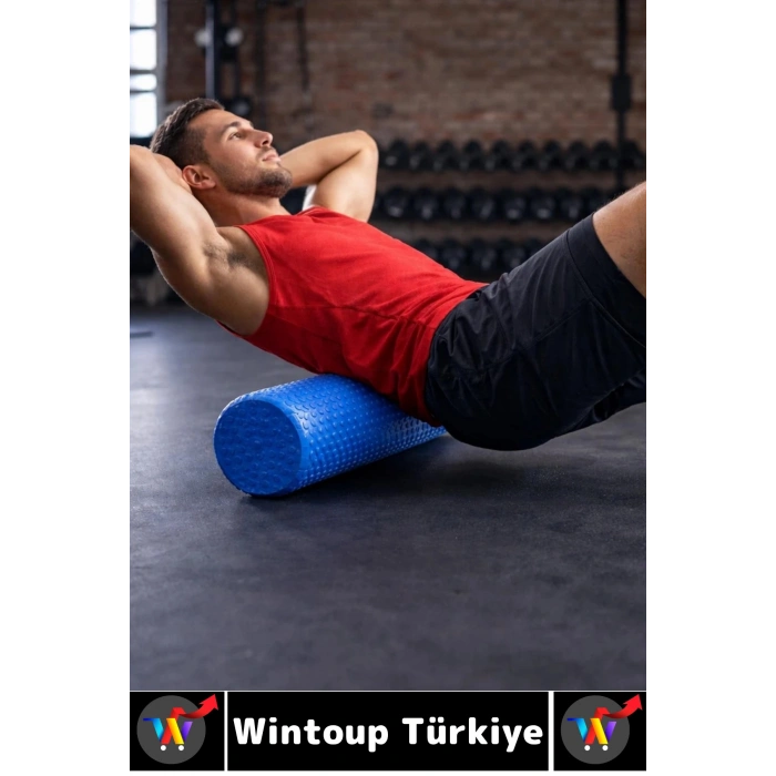 #FoamRoller Spor Fitness Egzersiz Pilates Yoga Esneme Bacak Sırt Omuz Kalça Masajlı Uzun Foam Roller
