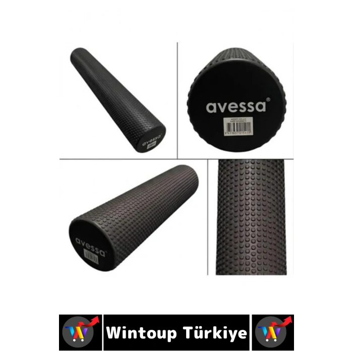#FoamRoller Spor Fitness Egzersiz Pilates Yoga Esneme Bacak Sırt Omuz Kalça Masajlı Uzun Foam Roller