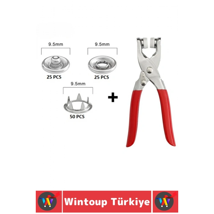 #DüğmePensesi Dikiş Çanta Giysi Ayakkabı Tekstil Sabitleme Onarım Metal Çıtçıt Pensesi Düğme Seti