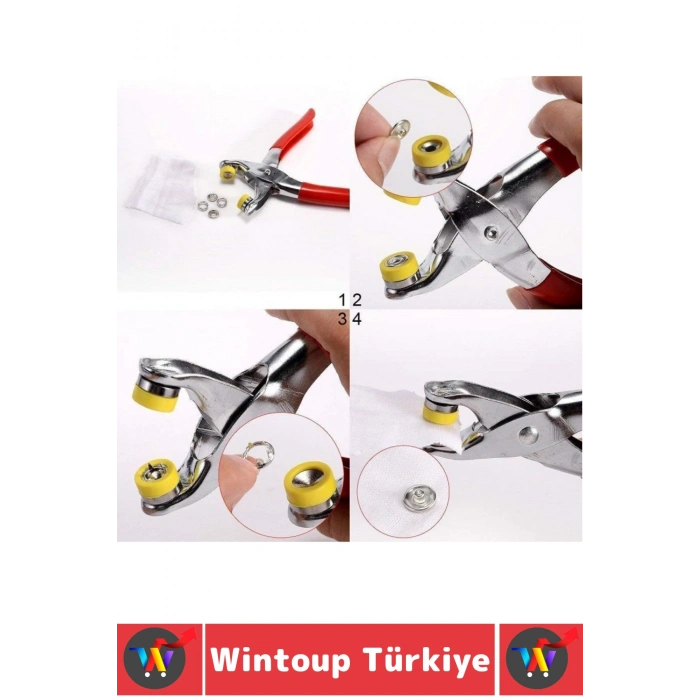 #DüğmePensesi Dikiş Çanta Giysi Ayakkabı Tekstil Sabitleme Onarım Metal Çıtçıt Pensesi Düğme Seti