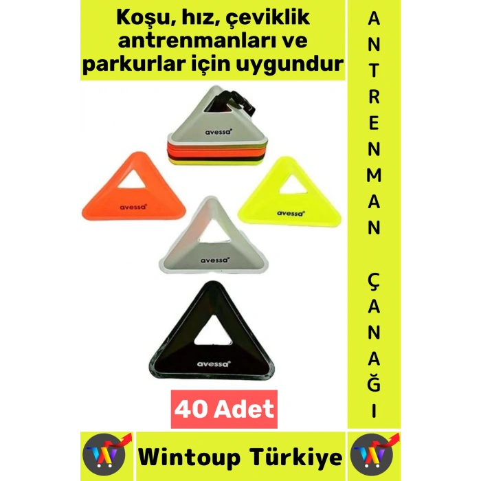 #AntrenmanMalzemesi Futbol Basketbol Voleybol Koordinasyon Hız Çeviklik Antrenman Çanağı 40 Adet