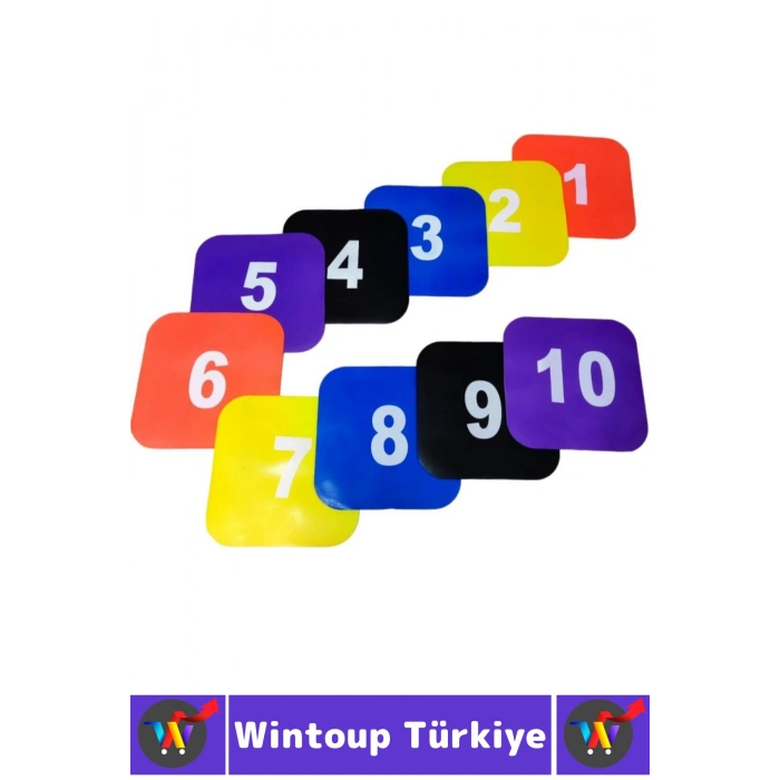 #AntrenmanMalzemesi Futbol Basketbol Voleybol Koordinasyon Hız Numaralı Antrenman Çanağı 10 Adet