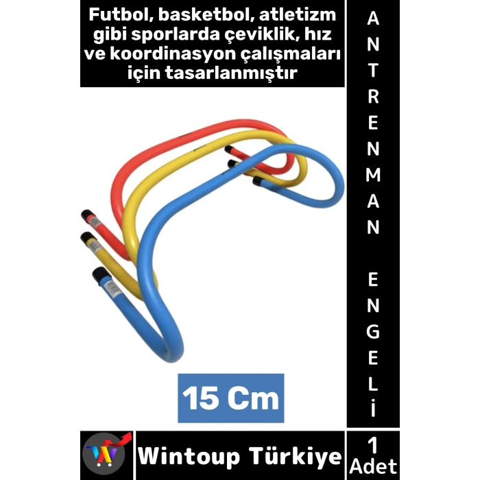 #AntrenmanMalzemesi Futbol Basketbol Atletizm Fitness Cross Fit Hız Çeviklik Antrenman Engeli 15 Cm