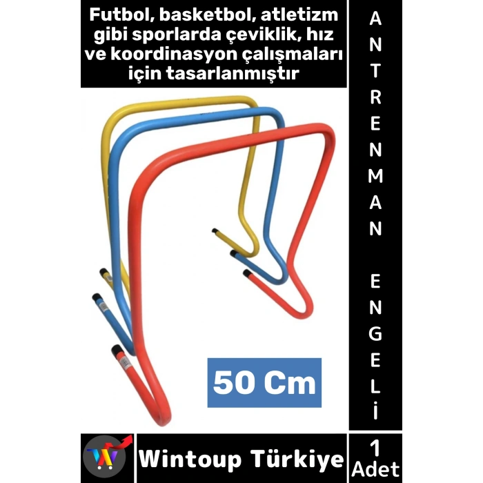 #AntrenmanMalzemesi Futbol Basketbol Atletizm Fitness Cross Fit Hız Çeviklik Antrenman Engeli 50 Cm