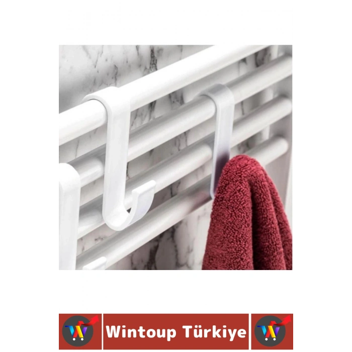 #Askı Montajsız Çok Amaçlı Küçük Eşya Havlu Çanta Mutfak Banyo ABS Sert Plastik Kanca Askı 4 Adet