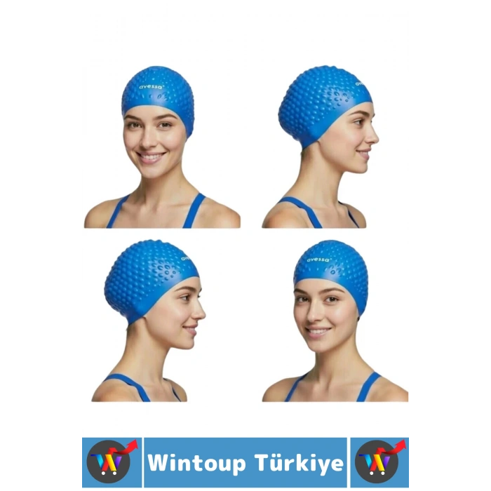 #Bone Esnek Silikon Havuz Deniz Su Geçirmez Büyük Beden Saç Bonesi Kulak Burun Tıkacı Şık Özel Set