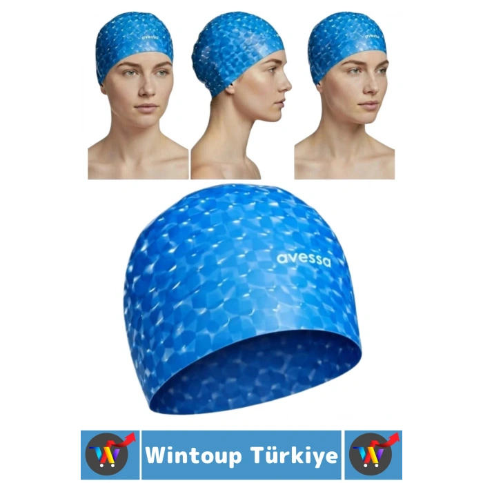 #Bone Esnek Yumuşak Havuz Deniz Su Geçirmez Elastik Bez Saç Bonesi Kulak Burun Tıkacı Şık Özel Set