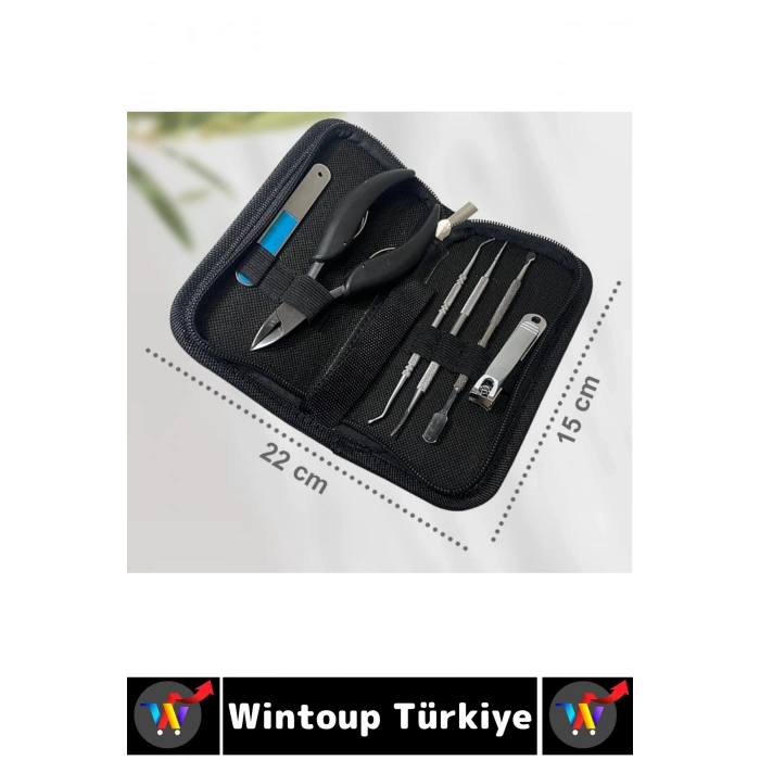 #TırnakBakım Premium Güzellik Salonu Manikür Pedikür Çantalı Batık Tırnak Çıkarma Bakım Seti 6 Parça