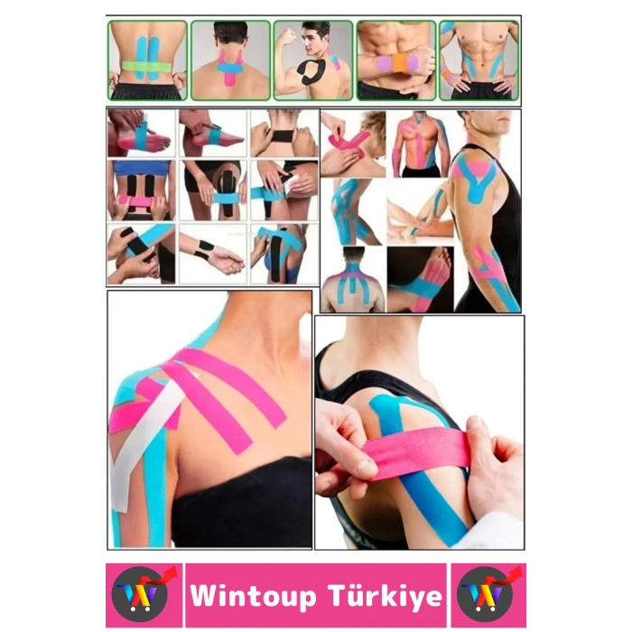 #AğrıBandı Uzun Süre Etki Kas Bel Bacak Kol Boyun Sırt Omuz Karın Kalça Pembe Isı Ağrı Bandı 2 Adet