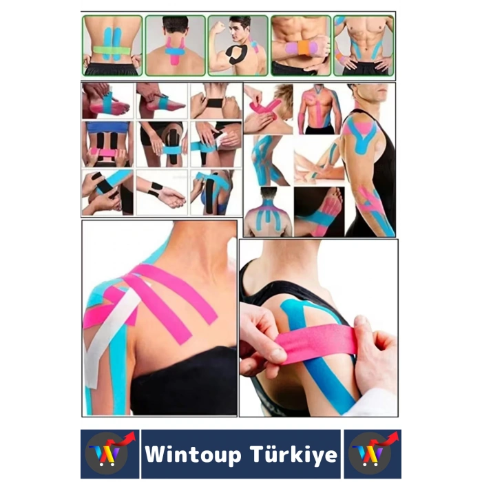 #AğrıBandı Uzun Süre Etki Kas Bel Bacak Kol Boyun Sırt Omuz Karın Kalça Lacivert Ağrı Bandı 2 Adet