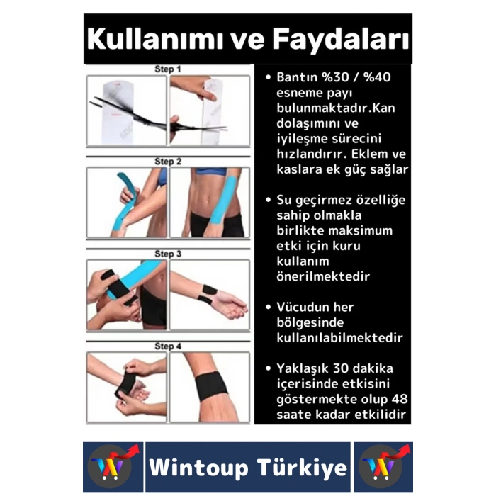 #AğrıBandı Uzun Süre Etki Kas Bel Bacak Kol Boyun Sırt Omuz Karın Kalça Lacivert Ağrı Bandı 2 Adet