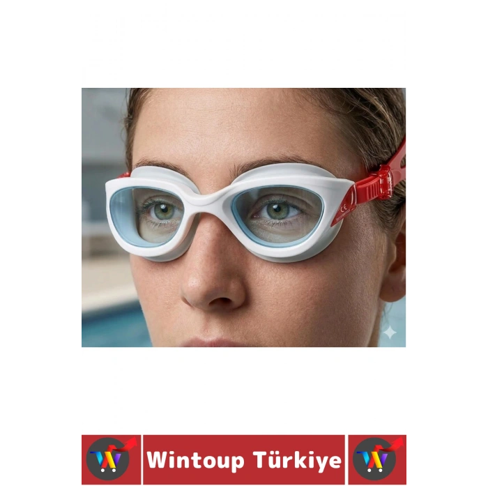 #Gözlük Ergonomik Konforlu Silikon Su Geçirmez Buğu Önleyen Ayarlanabilir Deniz Havuz Yüzücü Gözlüğü