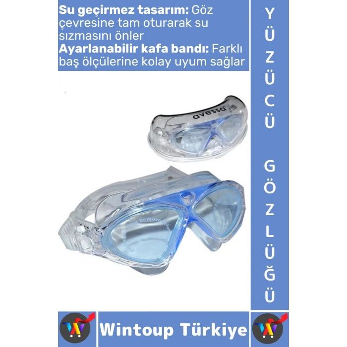 #Gözlük Ergonomik Konforlu Su Geçirmez Buğu Önleyici Ayarlanabilir Şık Çocuk Yetişkin Yüzücü Gözlüğü