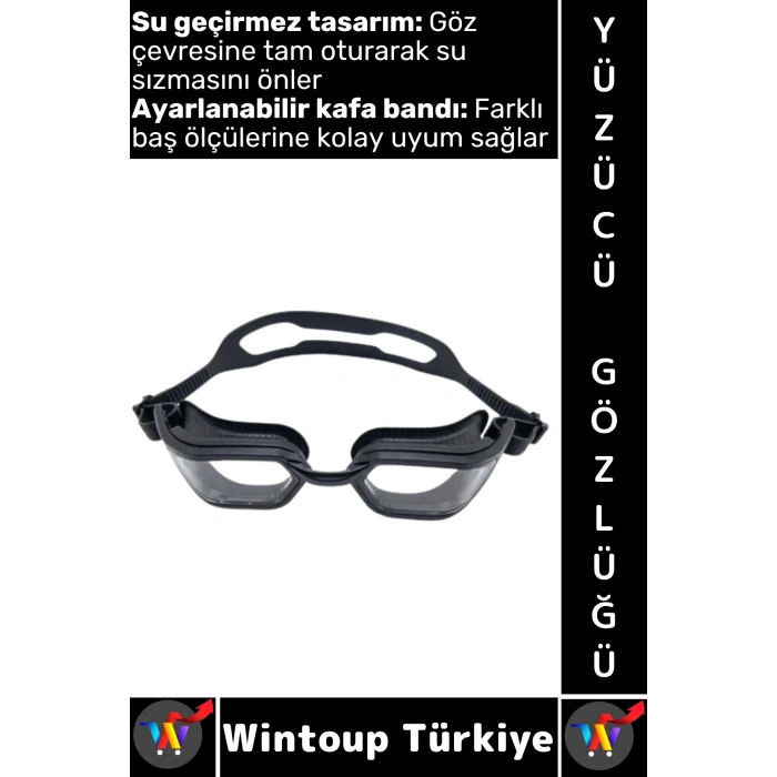#Gözlük Yetişkin Çocuk Su Sızdırmaz Buğu Önleyici Lens Şık Ayarlanabilir Deniz Havuz Yüzücü Gözlüğü