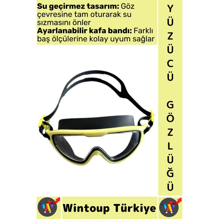 #Gözlük Yetişkin Çocuk Sızdırmaz Buğu Önleyici UV Korumalı Lens Çok Şık Ayarlanabilir Yüzücü Gözlüğü