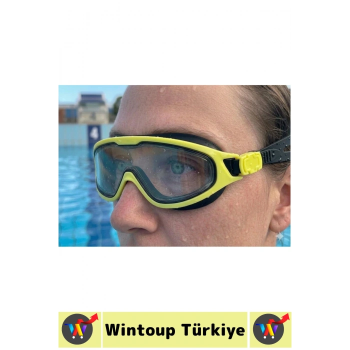 #Gözlük Yetişkin Çocuk Sızdırmaz Buğu Önleyici UV Korumalı Lens Çok Şık Ayarlanabilir Yüzücü Gözlüğü