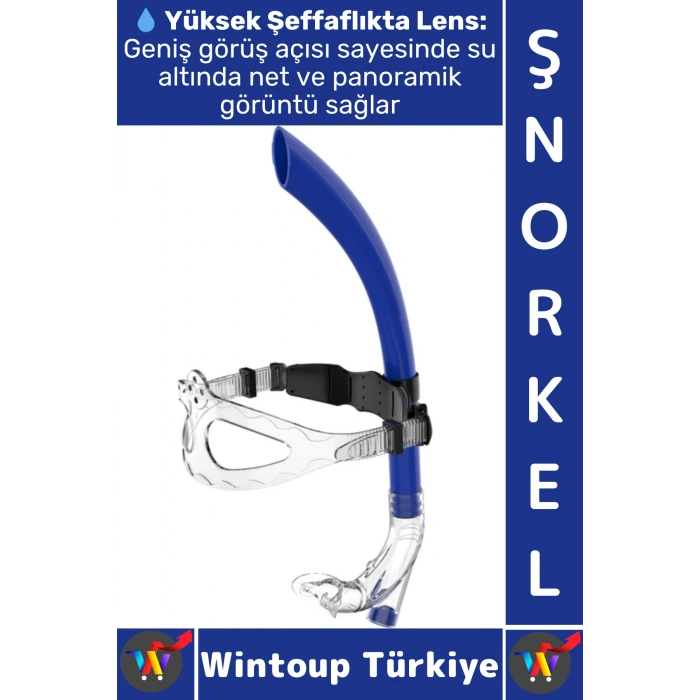 #Şnorkel Konforlu Yüksek Şeffaf Görüş Havuz Deniz Yüzme Eğitim Ayarlanabilir Önden Dalış Şnorkeli