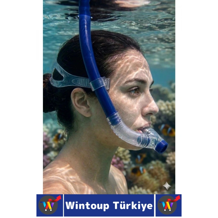 #Şnorkel Konforlu Yüksek Şeffaf Görüş Havuz Deniz Yüzme Eğitim Ayarlanabilir Önden Dalış Şnorkeli