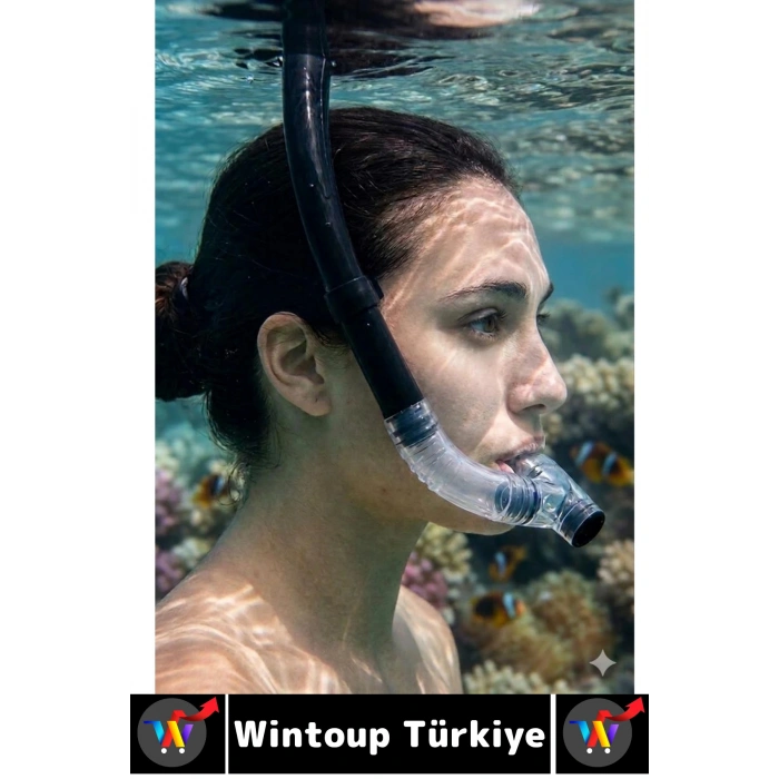 #Şnorkel Konforlu Yüksek Şeffaf Görüş Havuz Deniz Yüzme Eğitim Ayarlanabilir Önden Dalış Şnorkeli