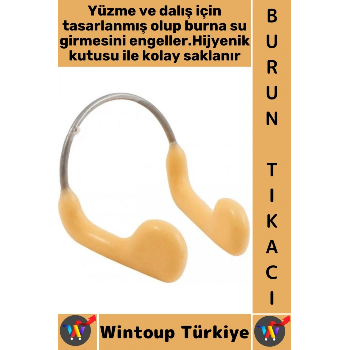 #Yüzme Konfor Su Geçirmez Havuz Deniz Yüzme Dalış Hijyenik Saklama Kutulu Silikon Uçlu Burun Tıkacı
