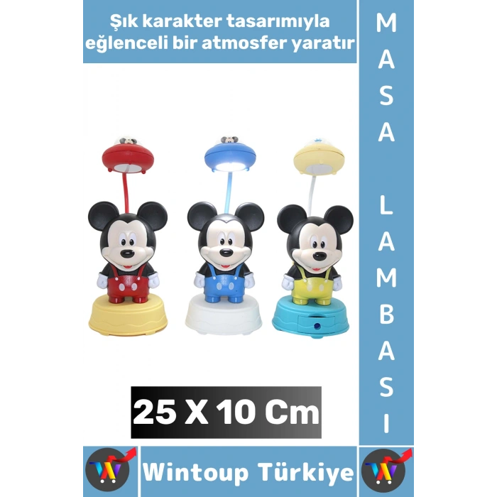 #Hediye Dekoratif Bebek Çocuk Odası Işık Hediyelik Şık Karakter Figürlü Masa Lambası 25 X 10 Cm