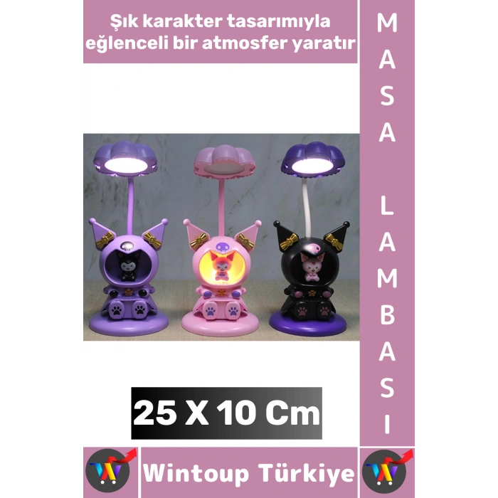 #Hediye Hediyelik Dekoratif Bebek Çocuk Odası Işık Sevimli Karakter Figürlü Masa Lambası 25 X 10 Cm