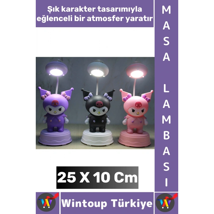 #Hediye Dekoratif Hediyelik Çocuk Bebek Odası Aydınlatma Şık Karakter Figürü Masa Lambası 25 X 10 Cm