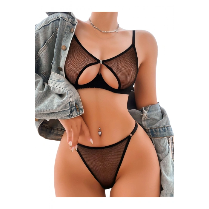 #Fantezi Seksi Model Sevgililer Günü Yılbaşı Yıldönümü Şık Gece Kadın Transparan Fantezi İç Çamaşırı
