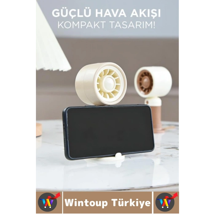 #Vantilatör Sessiz Yoğun Üflemeli 3 Kademeli Stantlı Ayarlanabilir Şarjlı Mini El Fanı Vantilatör